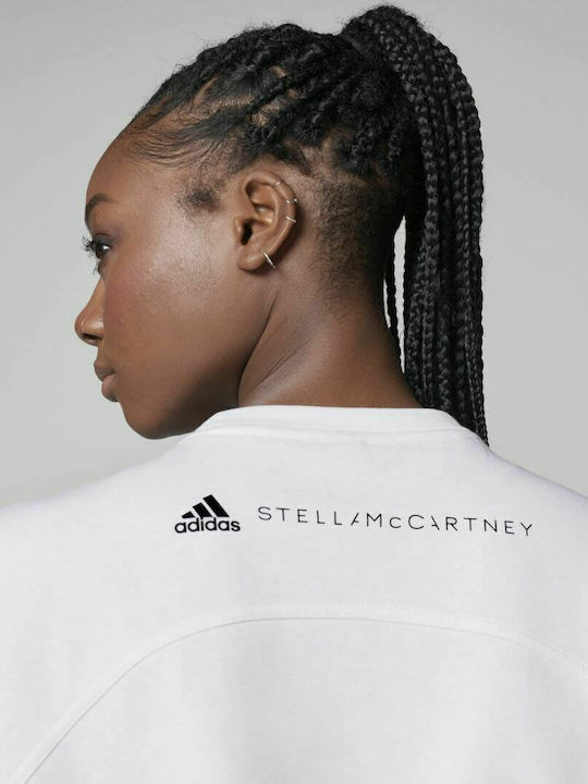 Adidas x Stella Mccartney Future Playground Γυναικείο Crop Top Κοντομάνικο Καλοκαιρινό Ροζ