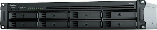 Synology RackStation RS1221+ NAS Rack with 8 slots for HDD/SSD and 4 Ethernet ports