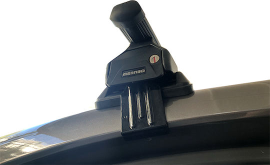 Menabo Car Roof Bars Steel for Citroen C1 5D 2005-2014 Set with Roof Rack Legs M.P.CC1.03