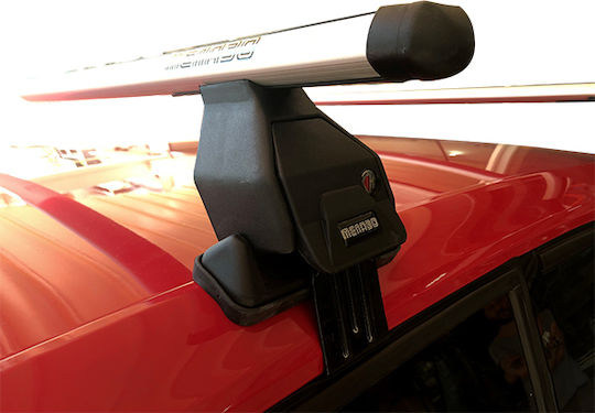 Menabo Aluminum Car Roof Bars for Volkswagen Up 5D Set with Roof Rack Legs M.P.VWUP.07
