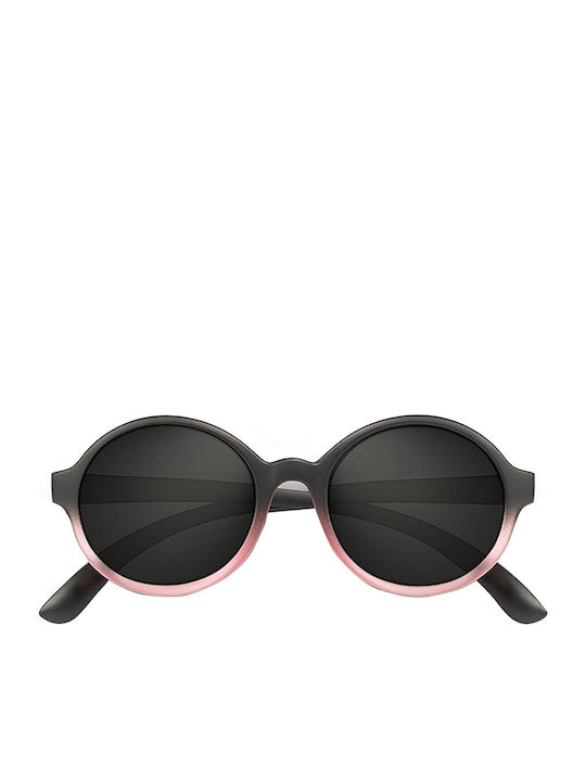 Breo Alexa Black/Pink Fade Women's Sunglasses with Black Plastic Frame