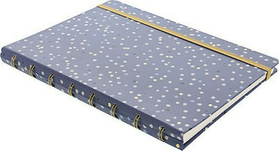 Filofax Notebook A5 Ruled with Elastic Blue