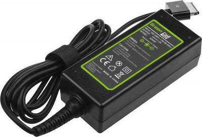 Green Cell Laptop Charger 18W 15V 1.2A for Asus with Detachable Power Cord