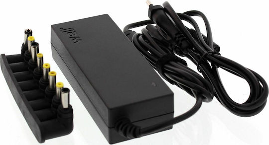 Well Universal Φορτιστής Laptop 90W 19.5V 6.5A με Αποσπώμενο Καλώδιο Τροφοδοσίας και με σετ βυσμάτων