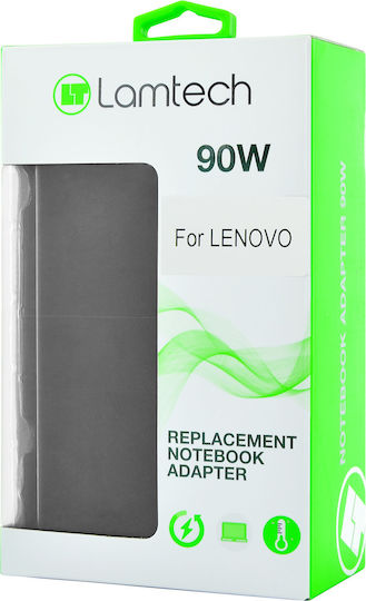 Lamtech Φορτιστής Laptop 90W 19V 4.74A για Lenovo χωρίς Καλώδιο Τροφοδοσίας