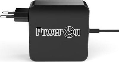 Power On USB-C Universal Φορτιστής Laptop 90W με Αντάπτορα Τροφοδοσίας