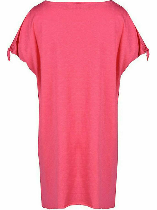 BodyTalk Kids Dress Short Sleeve Fuchsia