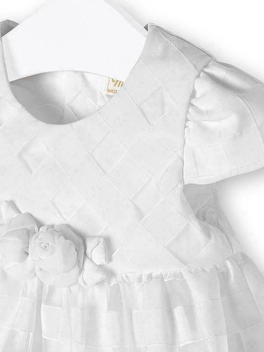 Mayoral Kids Dress Short Sleeve White