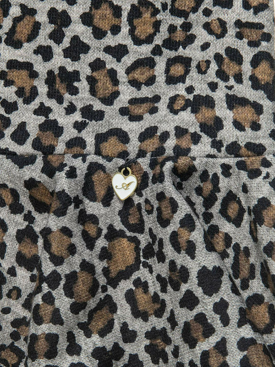 Alouette Kids Dress Animal Print Long Sleeve Multicolour