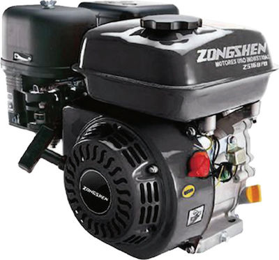 Zongshen ZS168FB Κινητήρας Βενζίνης 6.5hp Μέγιστων Στροφών 3000rpm με Κώνο και Μίζα