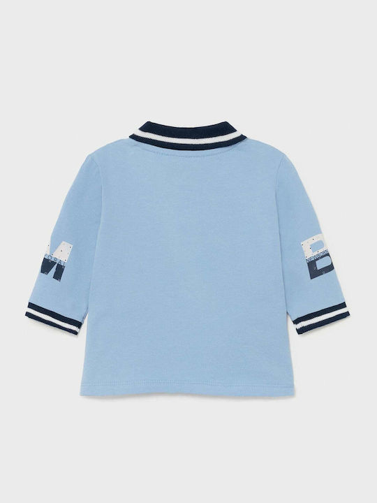 Mayoral Kids Polo Long Sleeve Light Blue