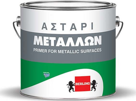 Berling Metalle Grundierung Hochwertige Alkyd-Lack-Grundierung Grau Geeignet für Metall 2.5Es