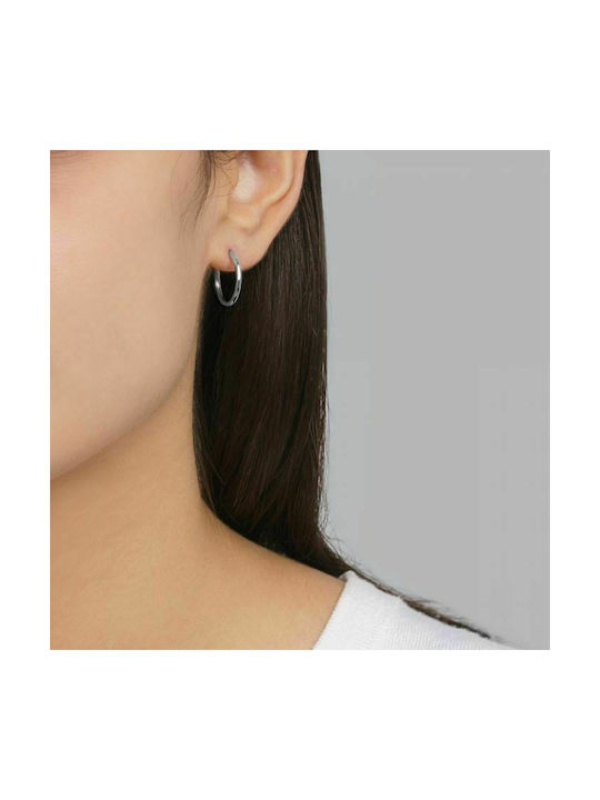 Excite-Fashion Steel Shine Earrings Hoops made of Silver