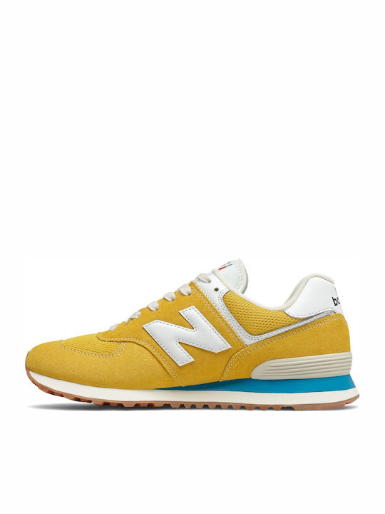 New Balance 574 Ανδρικά Sneakers Κίτρινα