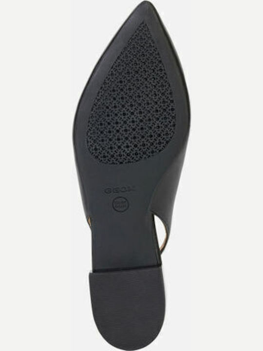 Leather Pointed Toe Black Heels D Charyssa A