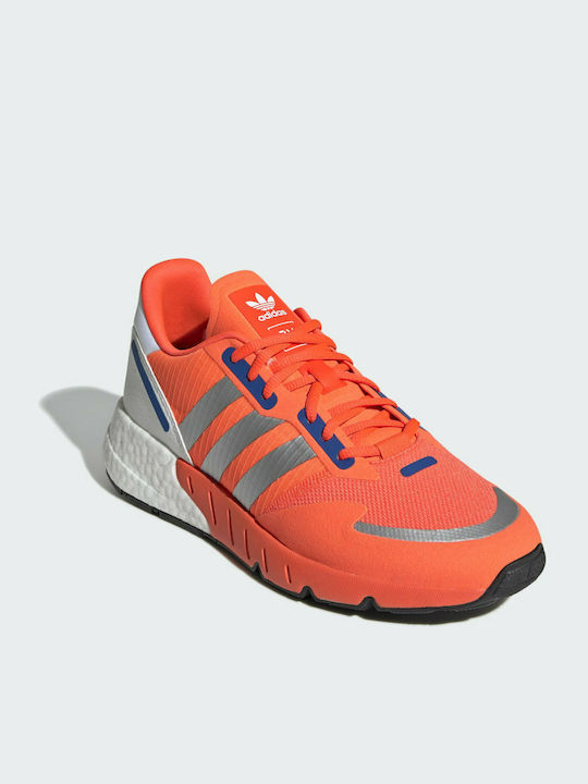 Adidas ZX 1K Boost Unisex Sneakers Solar Red / Silver Metallic / Cloud White