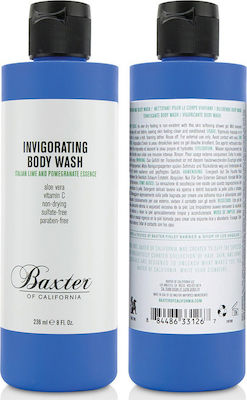 Baxter Of California Invigorating Body Wash Lime & Pomegranate Βath Wash for Men 236ml