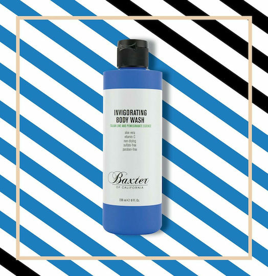 Baxter Of California Gel De Duș Revigorant Pentru Corp Lime & Rodie Pentru Bărbați Miros Citrice 236ml