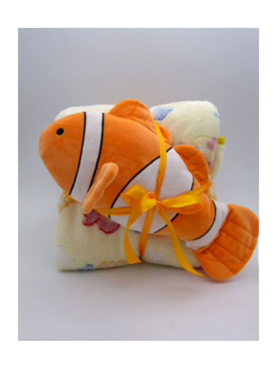 Silk Fashion Κουβέρτα Κούνιας Clownfish με Ζωάκι 120x190εκ. Silk Fashion Κουβέρτα Κούνιας Clownfish με Ζωάκι 120x190εκ.