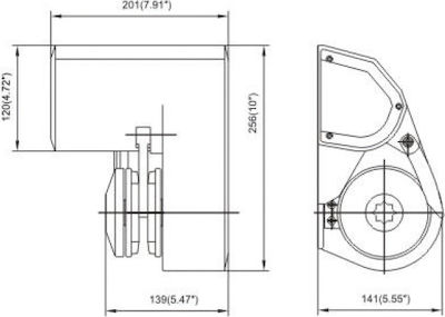 Eval Lucrător la ancoră Εργάτης Άγκυρας Inox 12V 600W