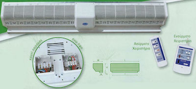 Olefini Perdea de Aer Încălzită Electric cu Lățimea de 160cm și Flux Maxim de Aer 3940m³/h KEH-26