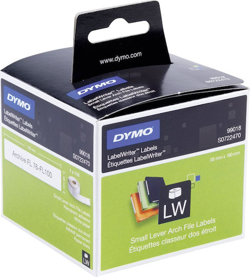 Dymo 99018 110 Self-Adhesive Label Rolls for Label Printer 190x38mm 1pcs
