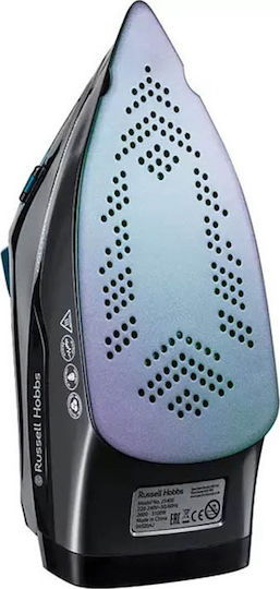 Russell Hobbs Colour Control Supreme Steam Iron 3100W with Ceramic Plate and Continuous Steam Supply 50g/min