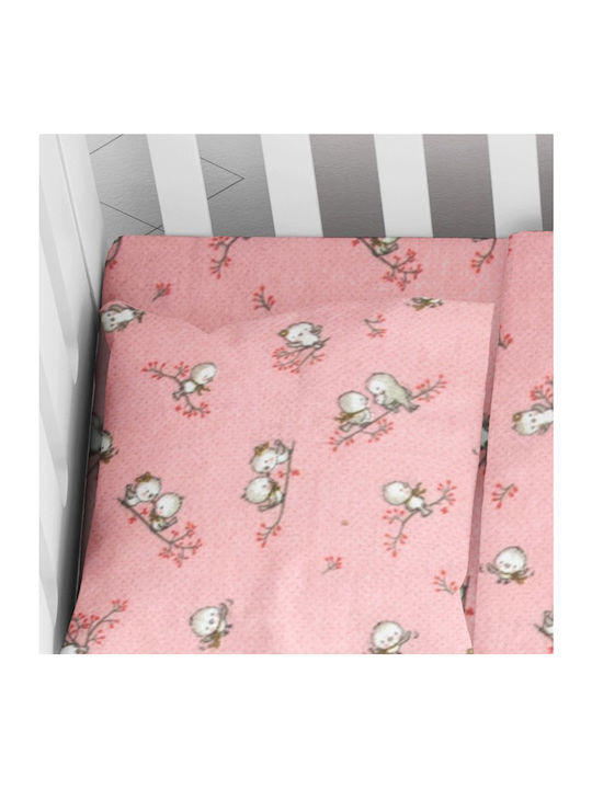 Dimcol Birds Baby-Kissenbezug Rosa 35x45cm