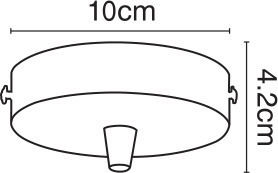 VK Lighting Ceiling Rose for Lighting Fixtures Metallic Pink Copper Pink 01001-145144