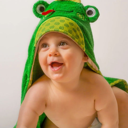Zoocchini Baby-Badetuch mit Kapuze 76x76cm