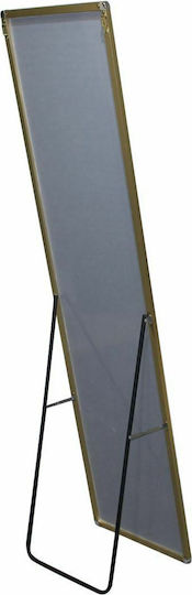 Woodwell Dayton Floor Mirror with Gold Aluminum Frame 160x40cm