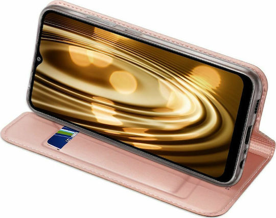 Dux Ducis Skin Pro Book Δερματίνης Ροζ Χρυσό (Galaxy A02s)