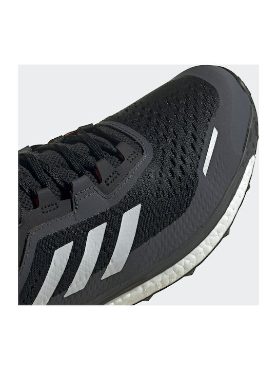 Terrex Agravic Flow Bărbați Pantofi sport Trail Running Core Black / Crystal White / Solar Red