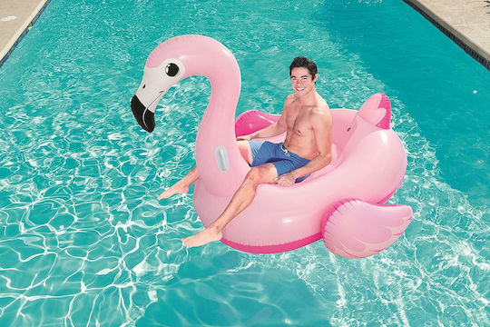Bestway Φουσκωτό Ride On Θαλάσσης Flamingo Ροζ 191x178cm