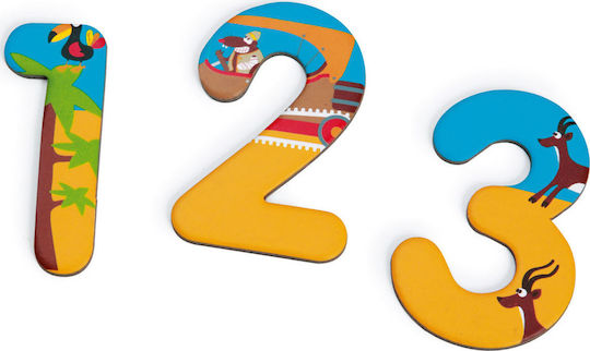 Scratch Europe Μαγνητικό Παιχνίδι Κατασκευών Νούμερα Σαφάρι για Παιδιά 3+ Ετών