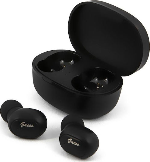Guess GUTWST30 In-Ear Bluetooth-Freisprecheinrichtung Kopfhörer mit Ladeetui Schwarz