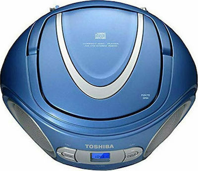 Toshiba Φορητό Ηχοσύστημα TY-CRS9 με CD / Ραδιόφωνο σε Μπλε Χρώμα