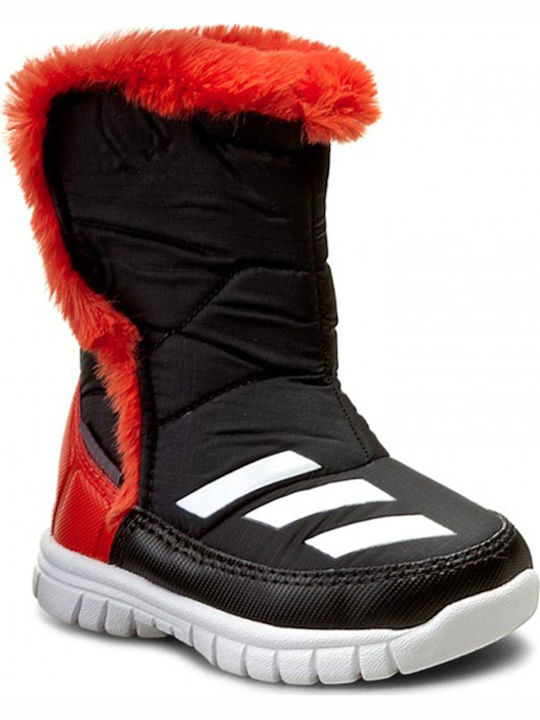 Warmest Harmony I Kinder-Schneestiefeletten mit Klettverschluss Schwarz