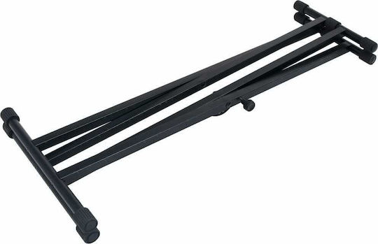 vidaXL Set Keyboard Stand with Double Leg and Stool Stand Floor for Keyboards