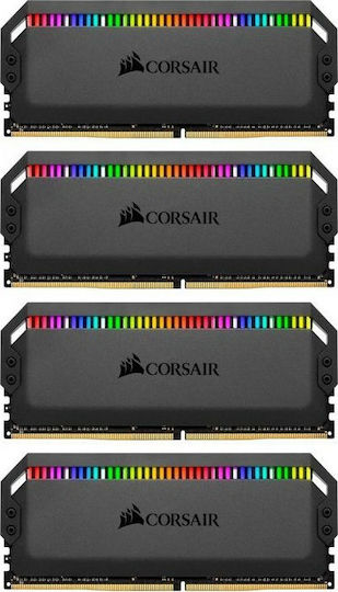 Corsair Dominator Platinum RGB 32GB DDR4 RAM with 4 Modules (4x8GB) and 3200 Speed for Desktop