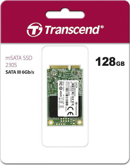 Transcend 230S SSD 128GB τύπου mSATA με σύνδεση SATA III TS128GMSA230S