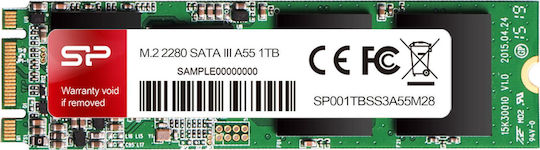 Silicon Power A55 SSD 128GB M.2 Type with SATA III Connection
