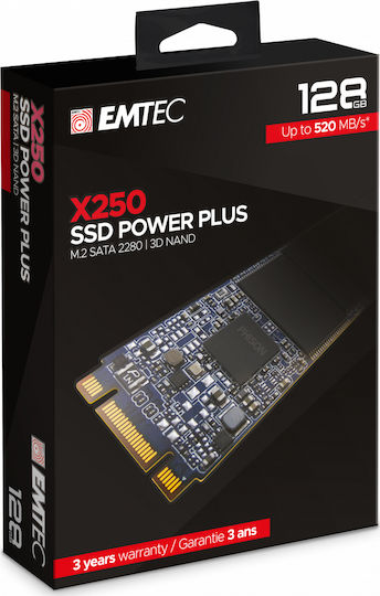 Emtec X250 SSD 128GB τύπου M.2 με σύνδεση SATA III ECSSD128GX250