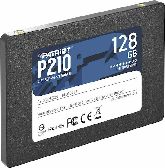 Patriot P210 SSD 128GB Type 2.5'' with SATA III Connection P210S128G25