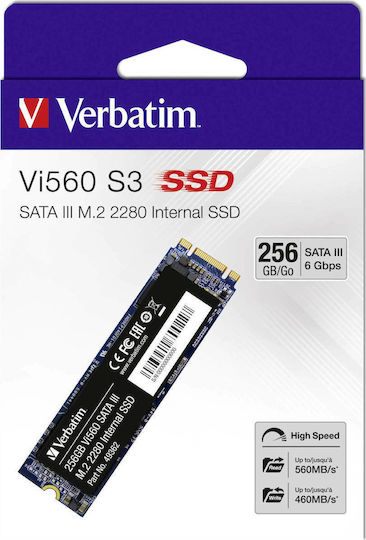 Verbatim Vi560 S3 SSD 256GB Тип M.2 С Връзка SATA III 49362