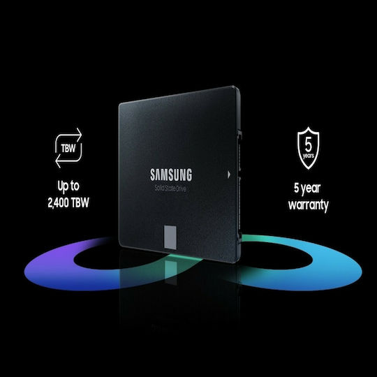 Samsung 870 Evo SSD 250GB Тип 2.5'' със Свързване SATA III MZ-77E250B/EU