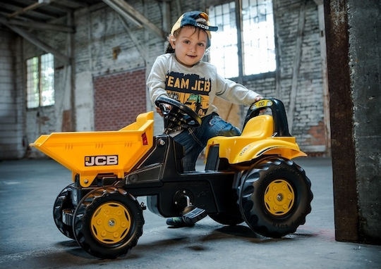 Kids Ride On Excavator DumperKid JCB Foot-to-Floor with Pedal Yellow