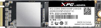 Adata XPG SX6000 SSD 256GB τύπου M.2 με σύνδεση PCI Express 3.0 ASX6000NP-256GT-C
