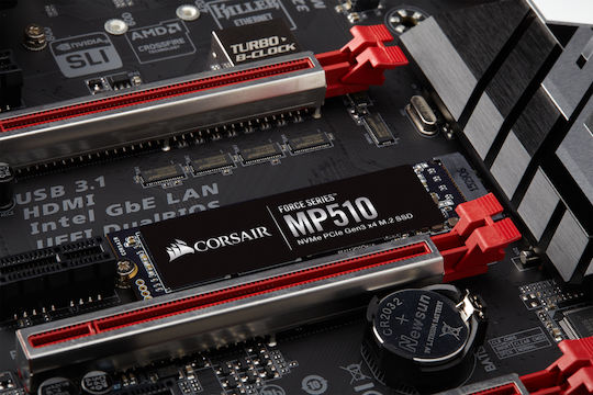 Corsair MP510 SSD 480GB τύπου M.2 με σύνδεση PCI Express 3.0 CSSD-F480GBMP510B