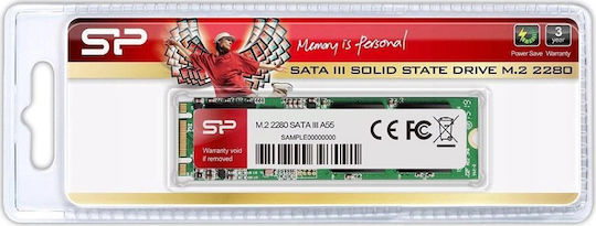 Silicon Power A55 SSD 1TB M.2 Type with SATA III Connection SP001TBSS3A55M28